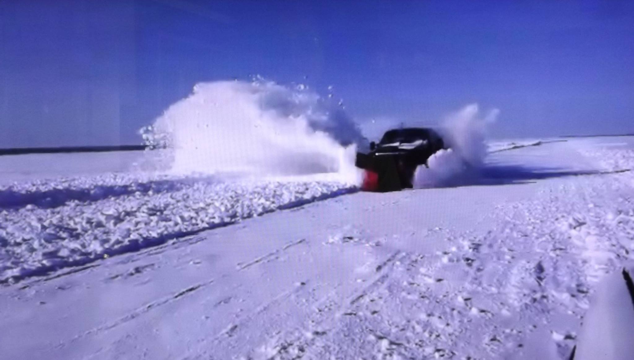 toms-tackle-snow-plow-on-ice PLOWING THE ICE ROAD