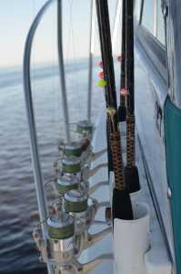 Jigs on rods, Lake of the Woods charter boat