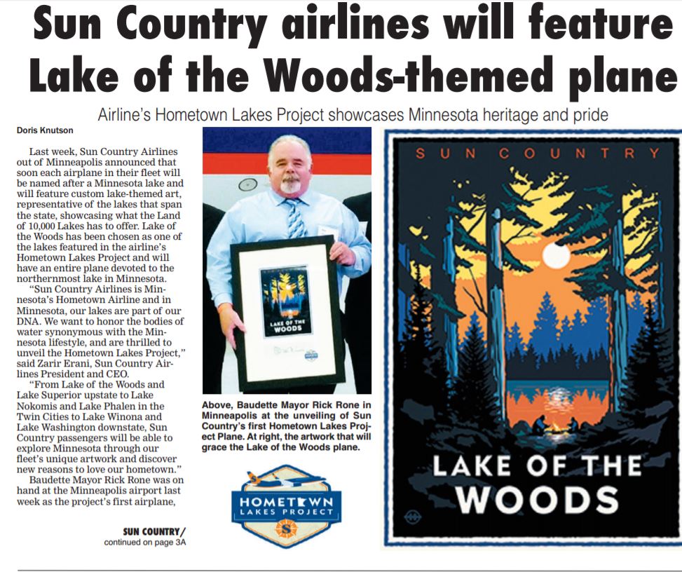 Sun Country Airlines, Lake of the Woods Theme