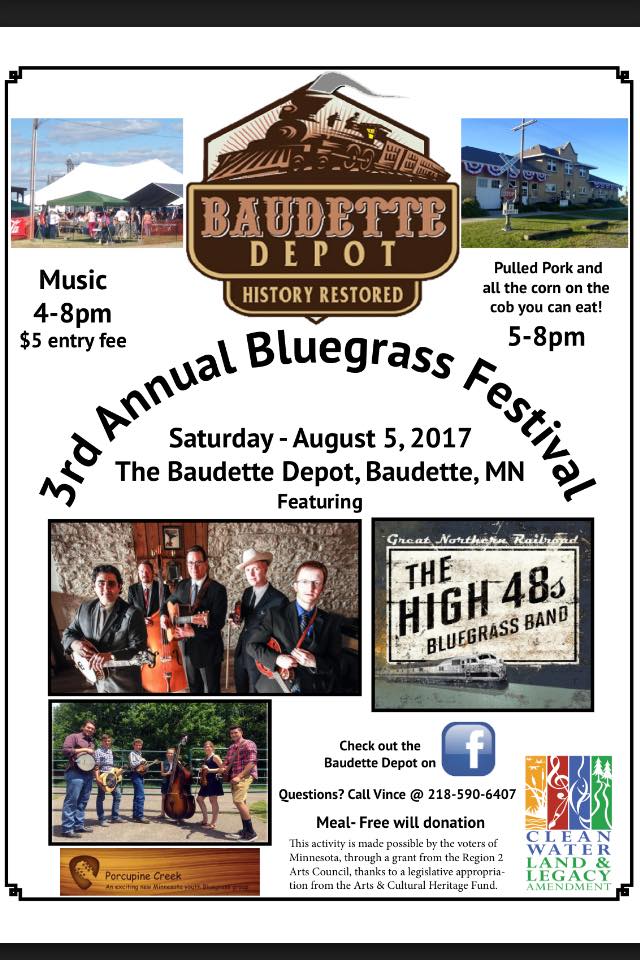 3rd Annual Baudette Depot Bluegrass Festival