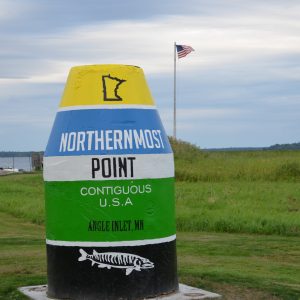 Northernmost point buoy, Northwest Angle, Lake of the Woods