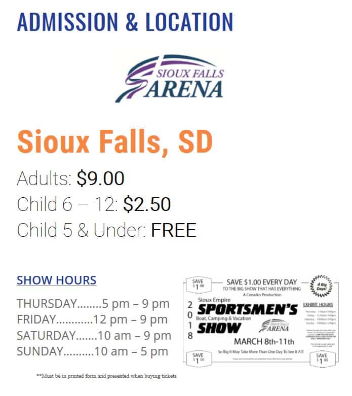 Sioux Falls Sportsmen's Show this Weekend! Lake of the Woods