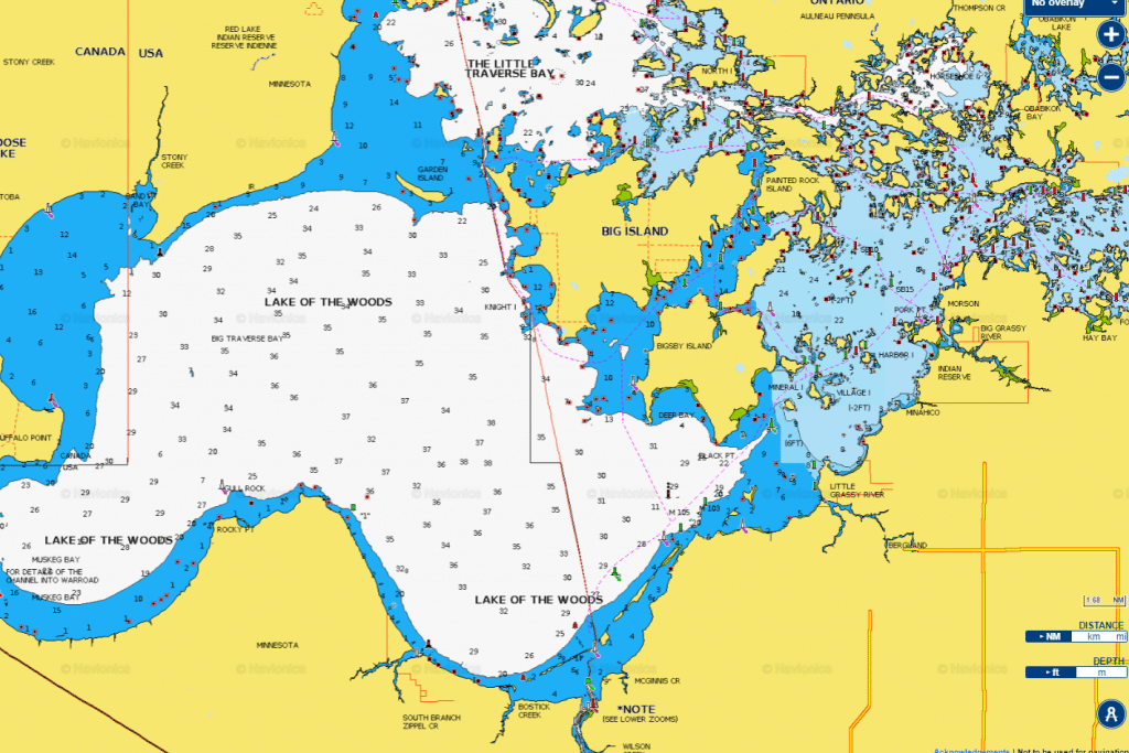 Lake Of The Woods Map Free Maps Of Lake Of The Woods - Lake Of The Woods