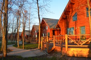 Zippel Bay Resort log cabin, Lake of the Woods