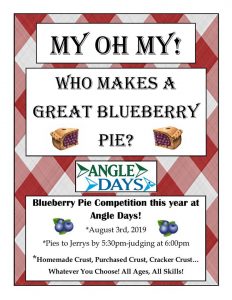 Blueberry pie contest, Angle Days, NW Angle, Lake of the Woods