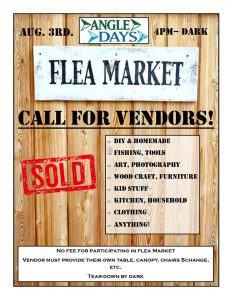 Flea Market, Angle Days, NW Angle