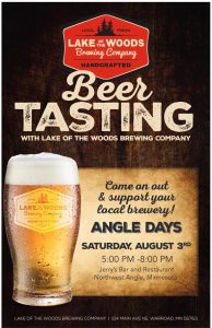 Beer tasting, Angle Days, NW Angle, Lake of the Woods