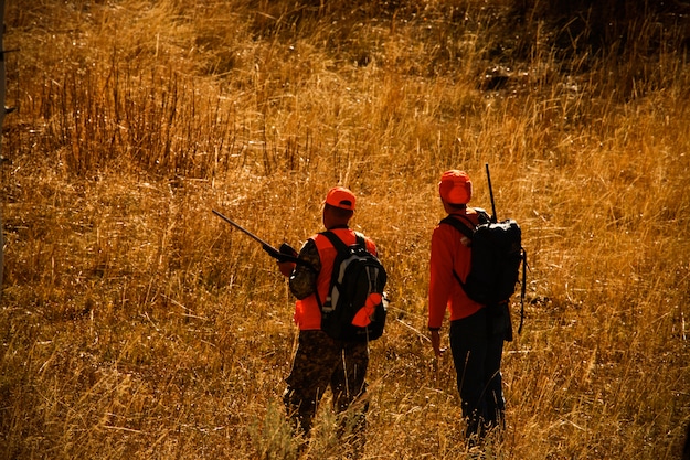 blaze orange hunting pack