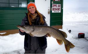 Lake of the Woods MN monster pike ice fishing