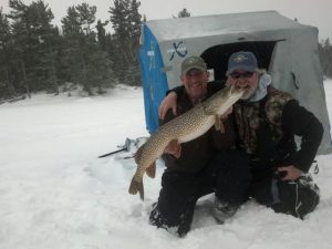 March Ice Fishing on Lake of the Woods