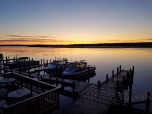 Fall sunrise over the Rainy River, Lake of the Woods Tourism