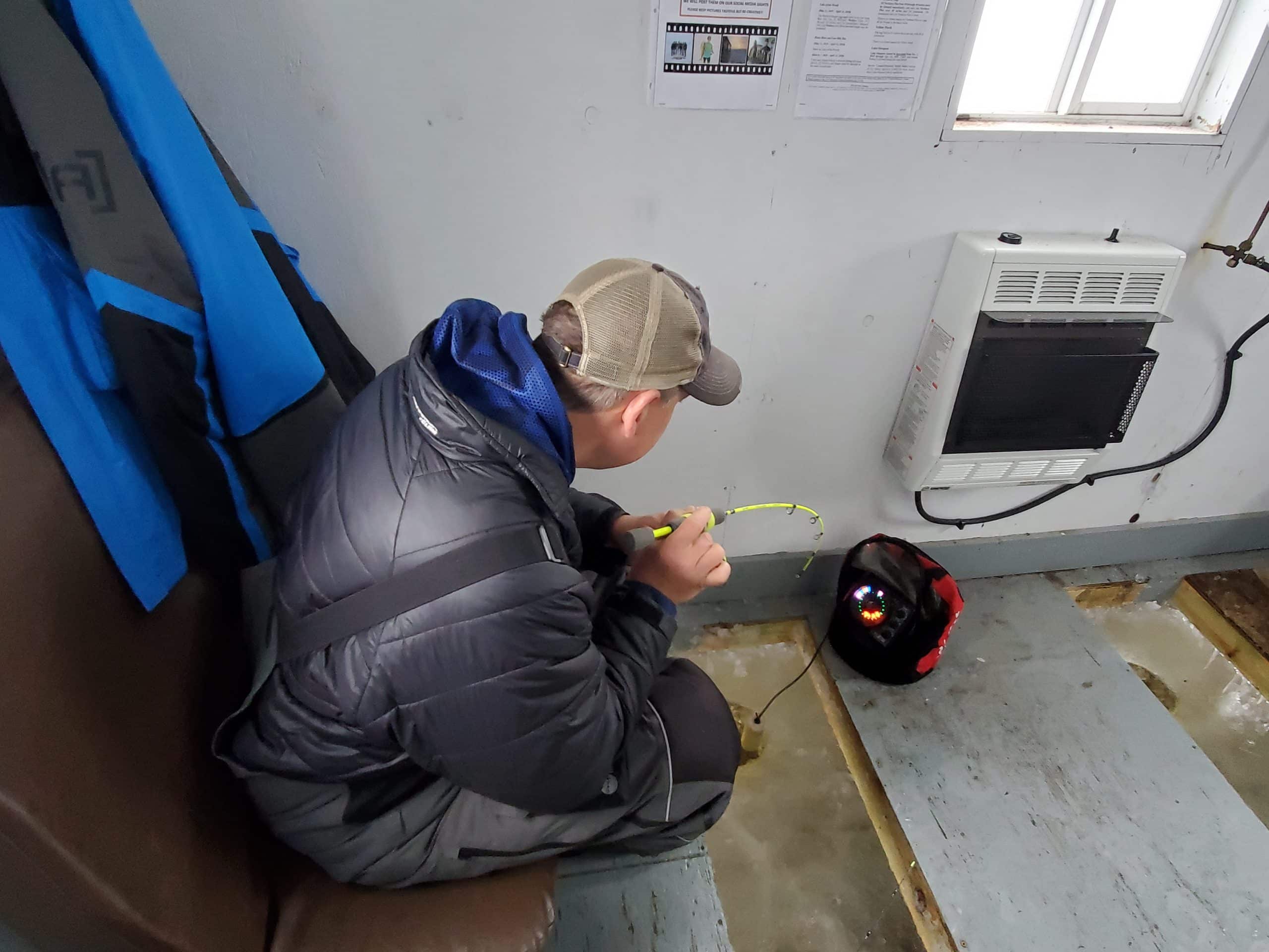 Joe Henry ice fishing