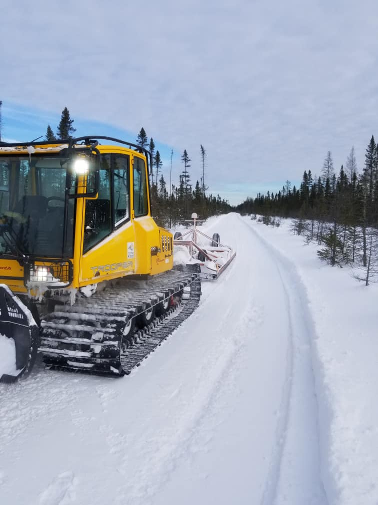 trail groomer lake of the woods