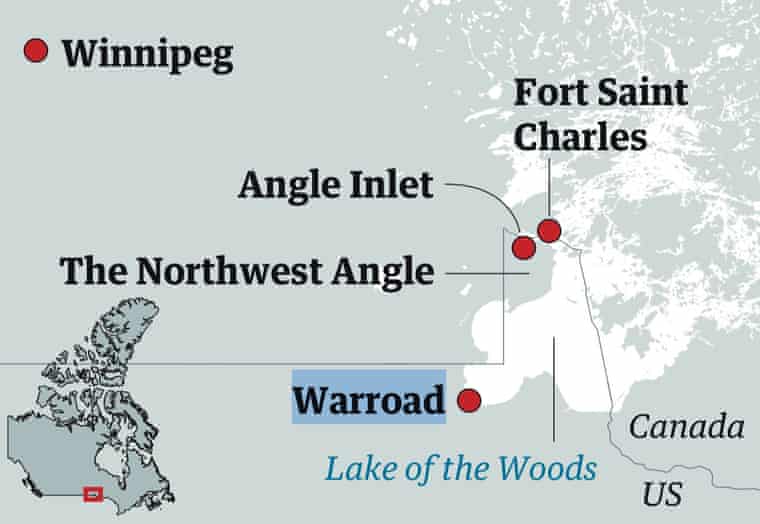 Northwest Angle Map
