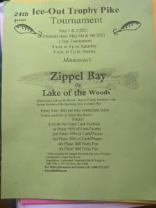 2021 Zippel Bay Resort Ice Out Trophy pike tournament