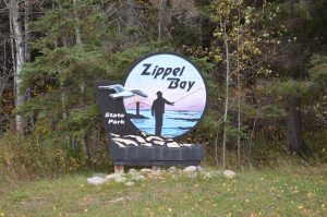 zippel bay state park entrance sign