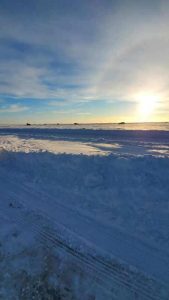 ice fishing landscape