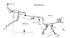 Rainy River boat access map 2022