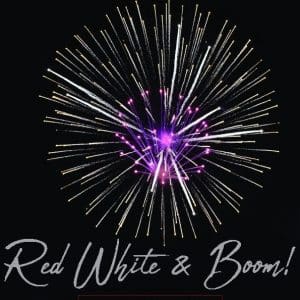 red white boom