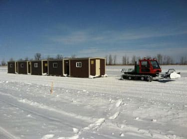 ice fishing lake of the woods, mn