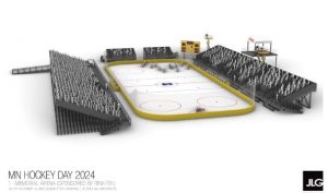 Hockey Day MN 2024 rink