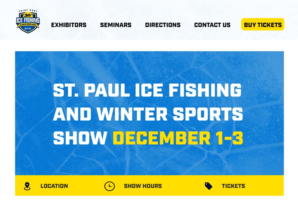 Visit Us at the St. Paul Ice Fishing Show - Lake of the Woods