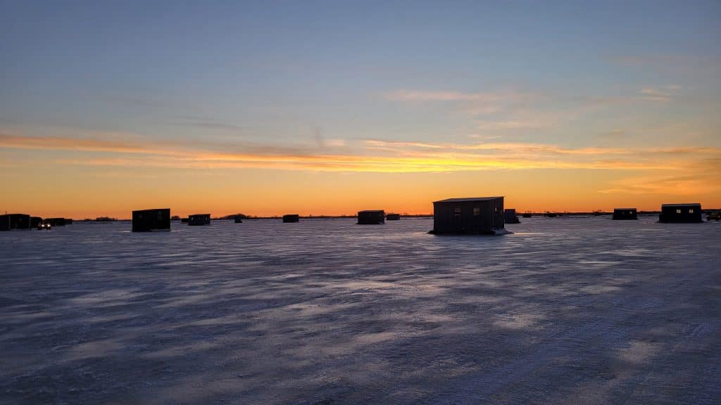 Ice Fishing Lake of the Woods MN