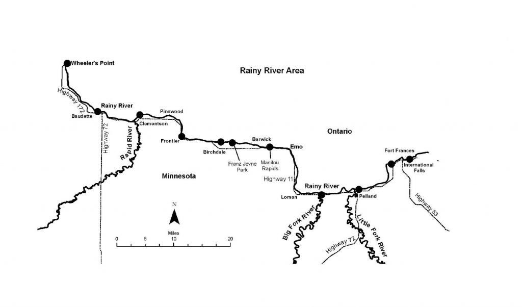 Rainy River boat ramps