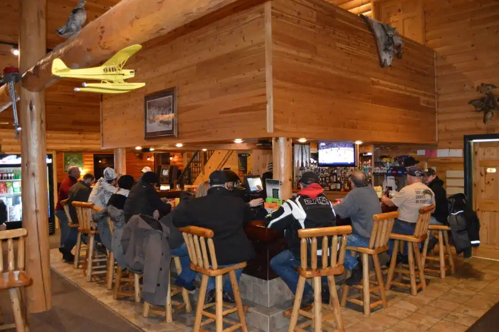 Sunset Lodge Bar at the Northwest Angle on Minnesota's Lake of the Woods