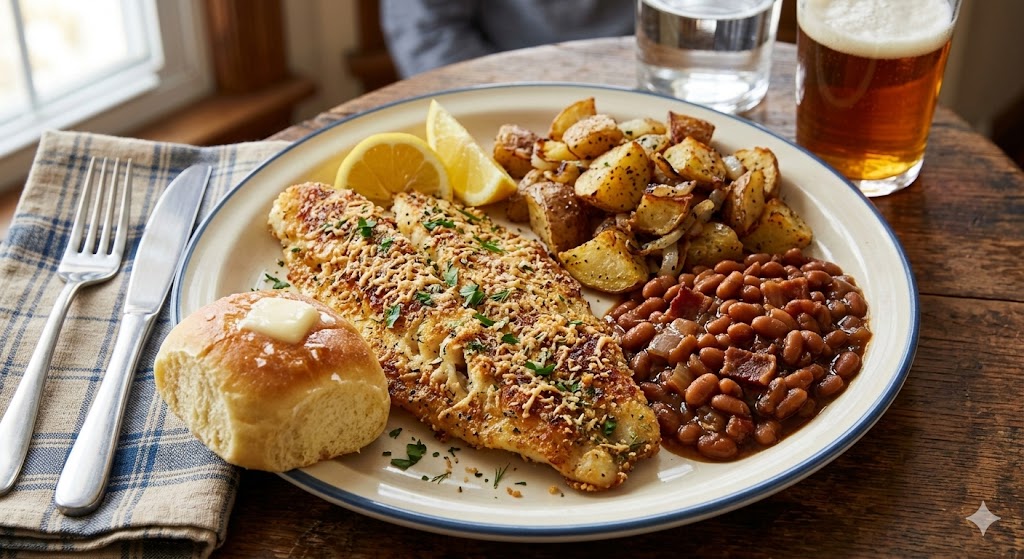 parmesan coated walleye fillets