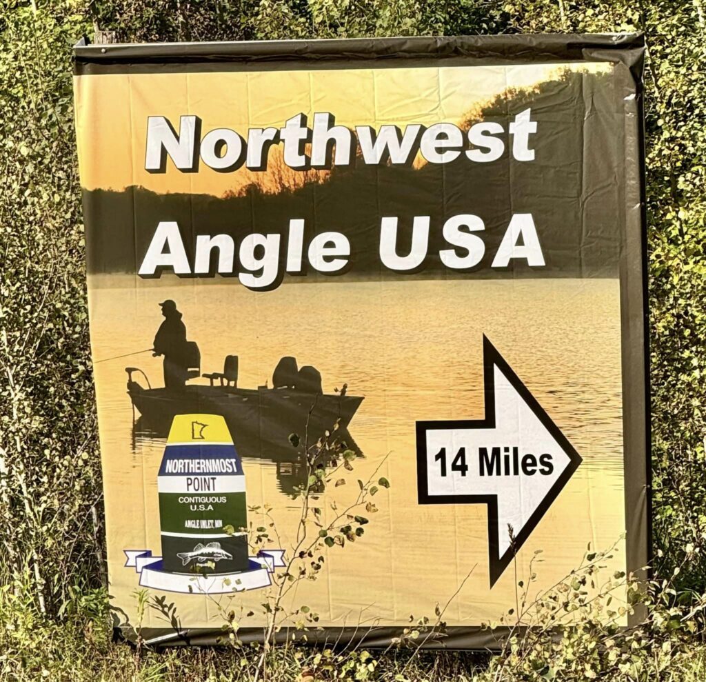 NW Angle directional sign 2024