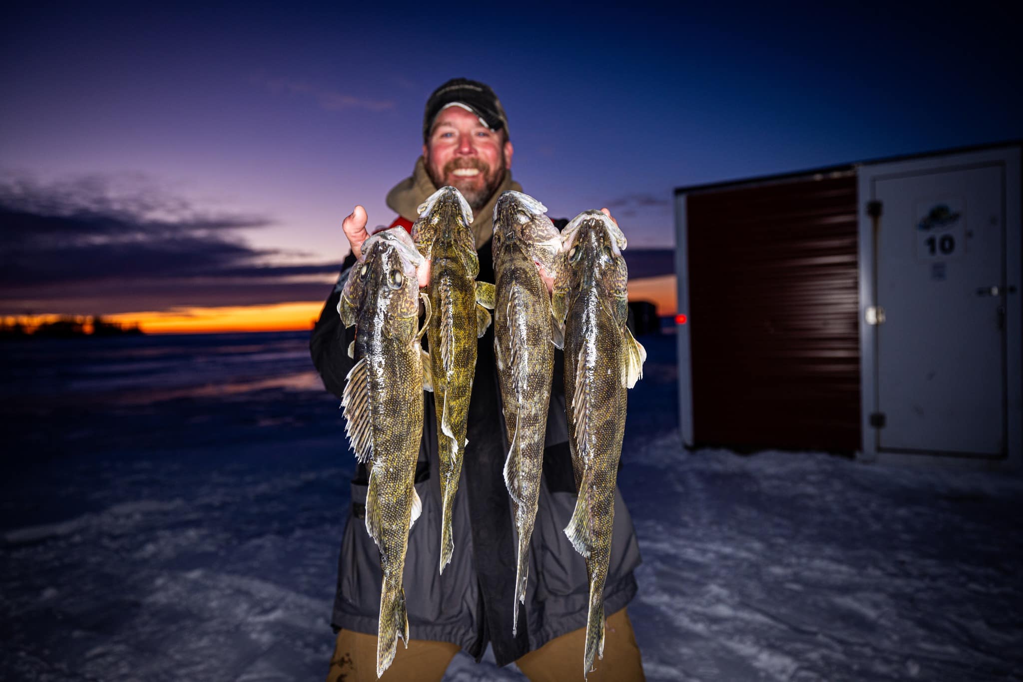 Bret Amundson limit of walleyes Cyruss Flag Island Resort 010825