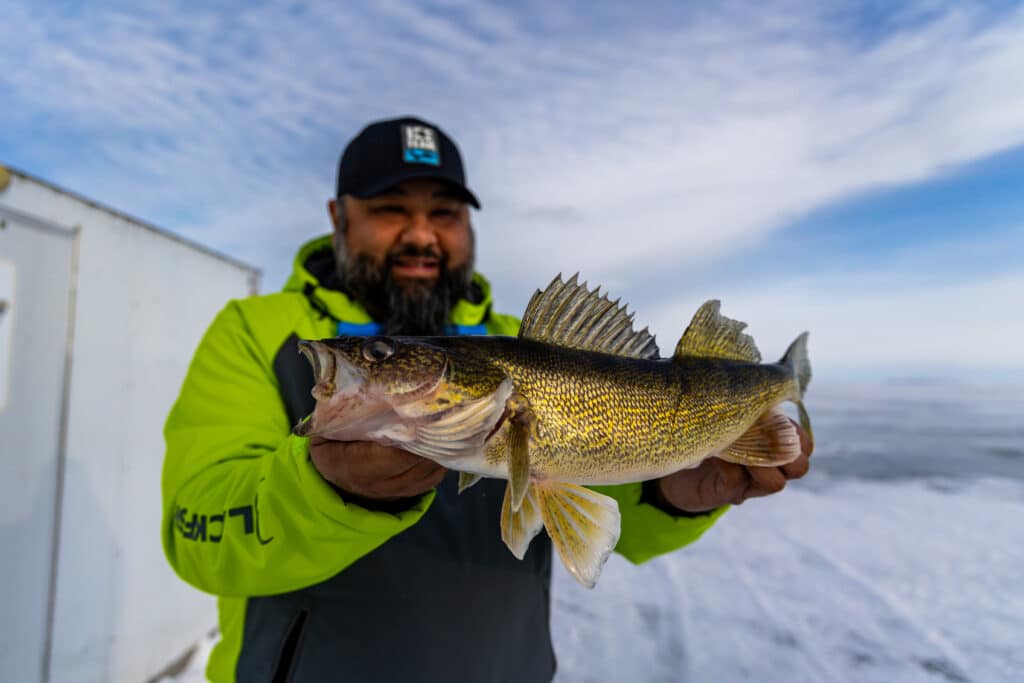 Ray Ruiz with a nice Lake of the Woods, NW Angle Walleye