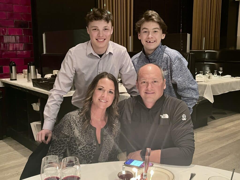 Hennum Family, Gregg, Diana, Garrett, Wyatt