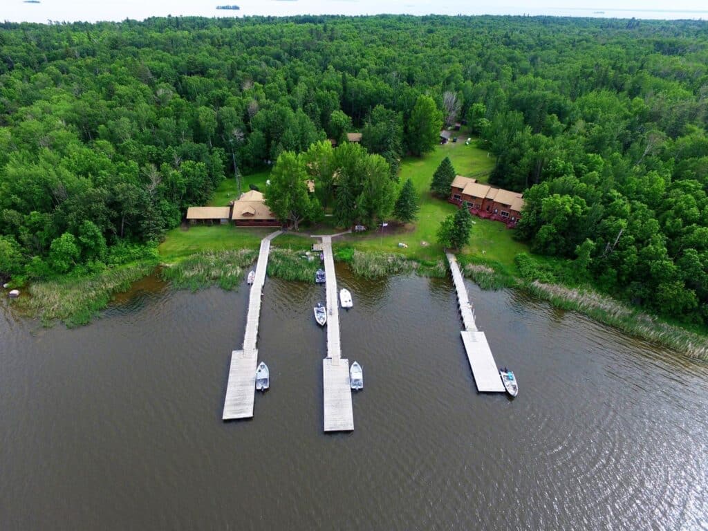 Sportsman's Oak Island Lodge aerial view
