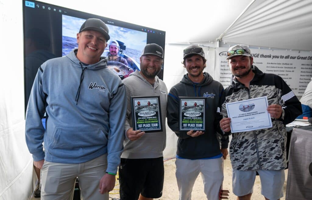 2025 Warrior Boats David A. Andersen Memorial walleye tournament on Lake of the Woods
