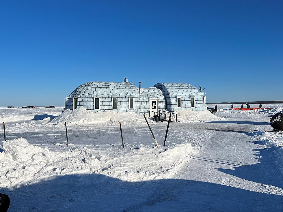 The Igloo Bar on the ice at Lake of the Woods