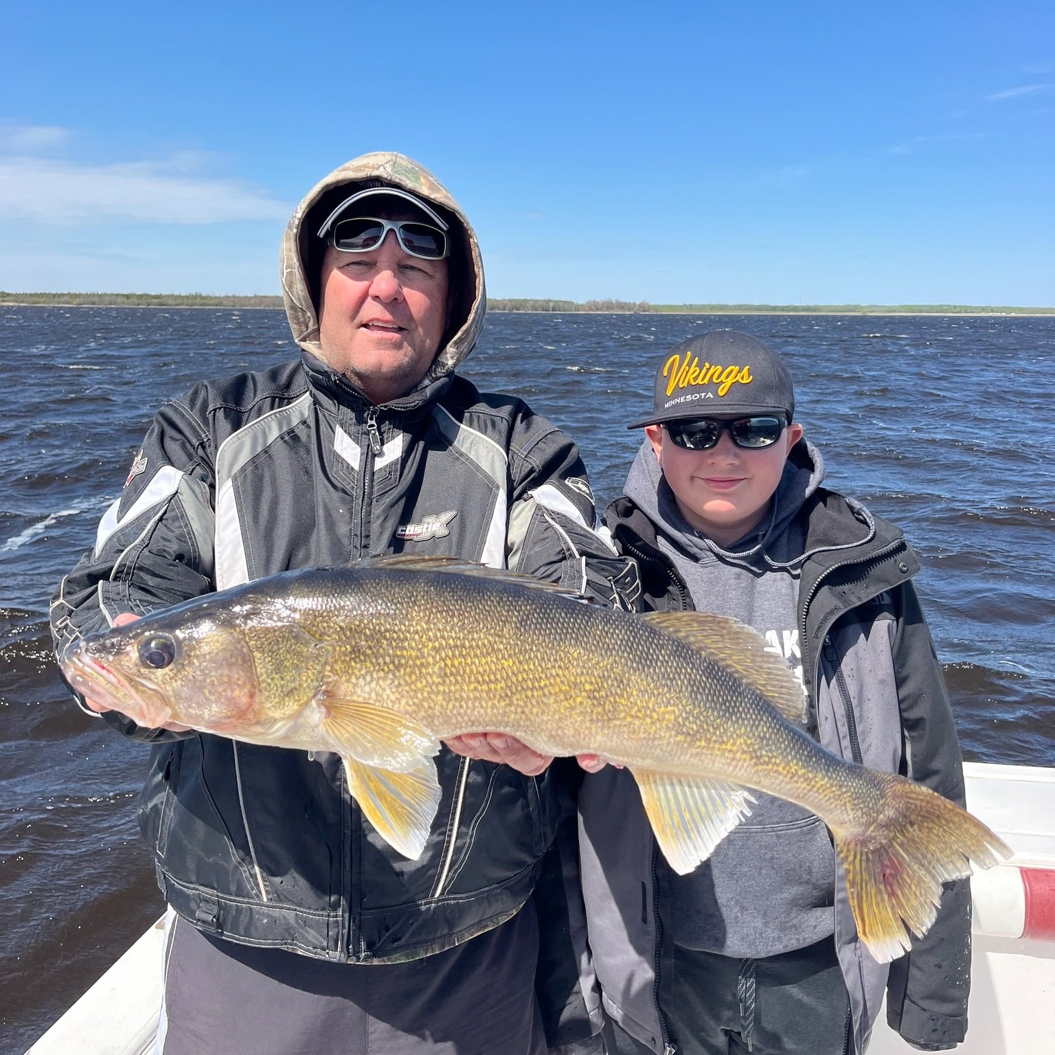 big fall walleye caught on a charter on the south shore of Lake of the Woods
