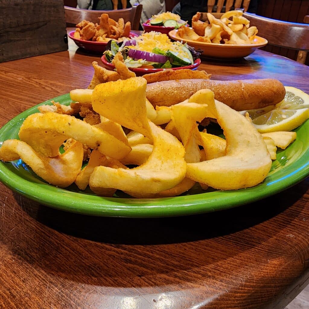 Fish fry, fresh walleye at Zippel Bay Resort, Lake of the Woods MN