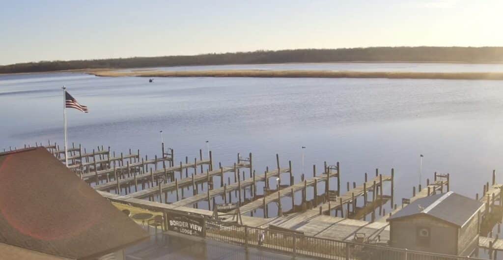 Late fall fishing on the Rainy River_Border View Lodge webcam_112425, Lake of the Woods MN