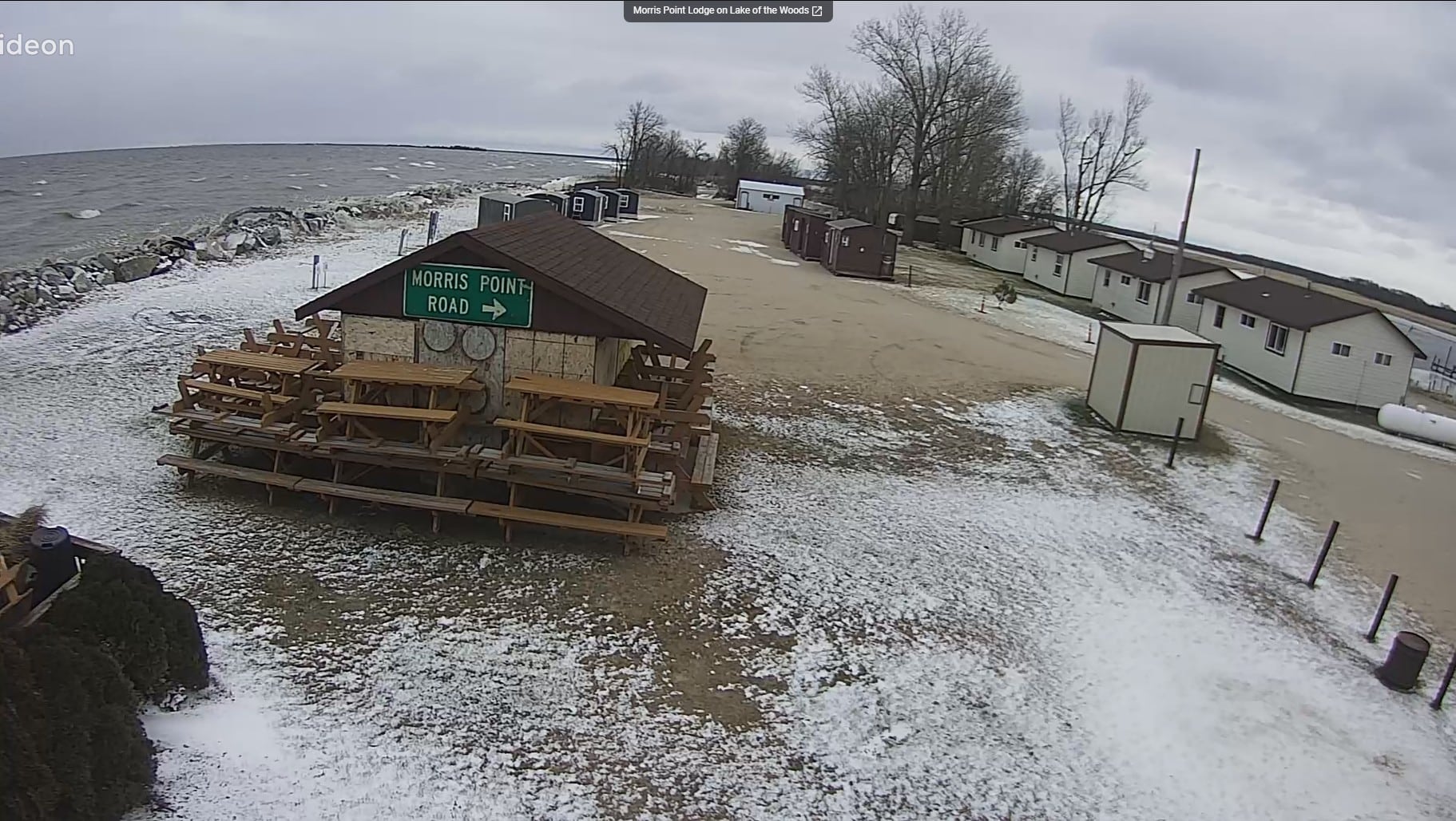 Morris Point Lake View Lodge webcam 112725, Lake of the Woods MN