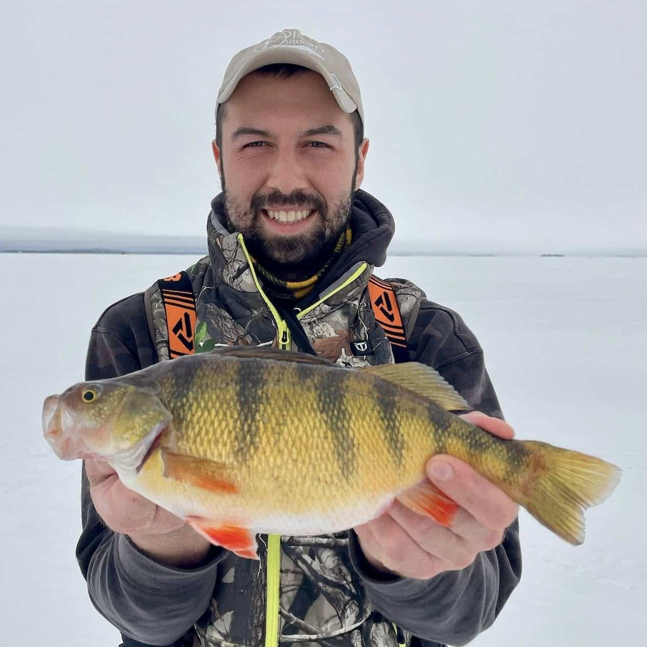 Olson Outdoors with Jumbo Perch fishing Report south shore lake of the woods