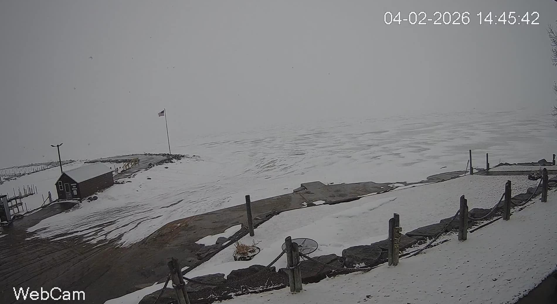 Arnesen's Rocky Point webcam_040226 Lake of the Woods MN