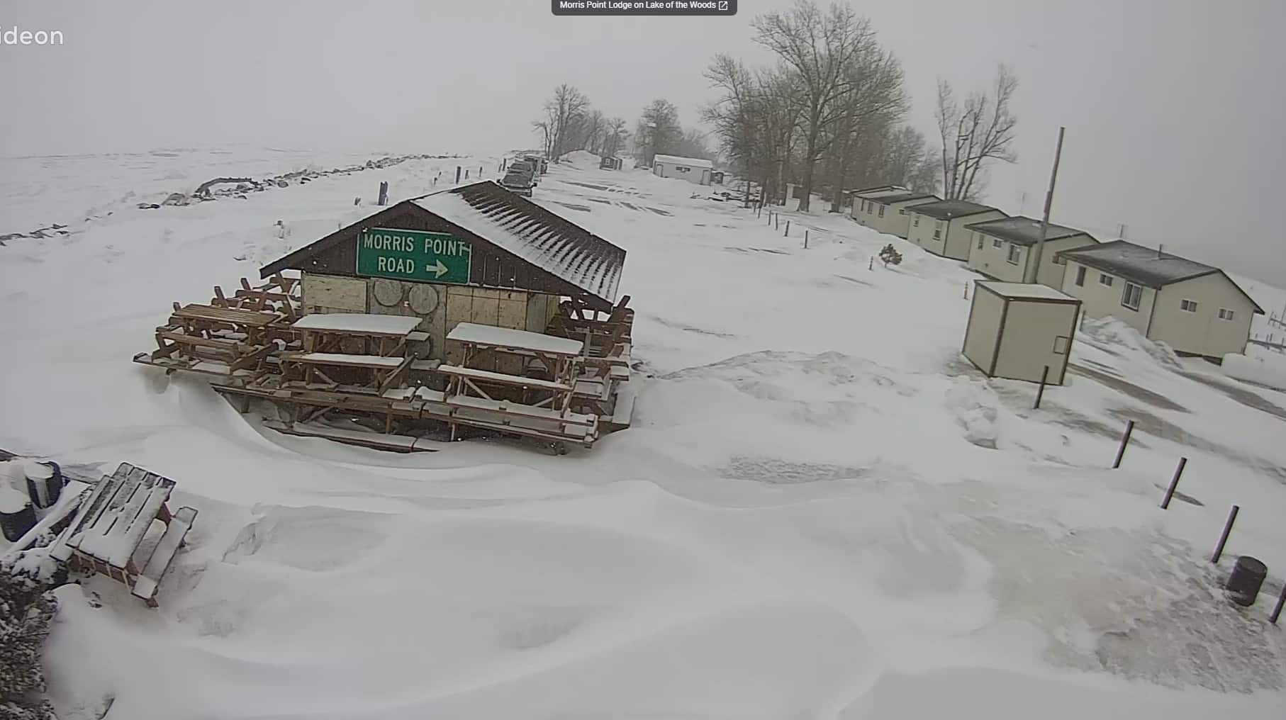 Morris Point Lake View Lodge webcam_040226 Lake of the Woods MN