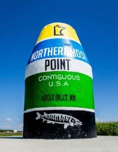 Northernmost Point Buoy, Northwest Angle, Lake of the Woods Minnesota