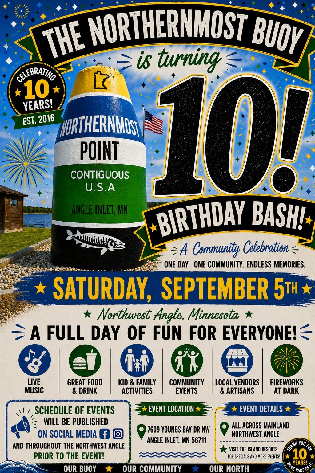 10th Annual Buoy Bash up at Minnesota's Northwest Angle on Lake of the Woods