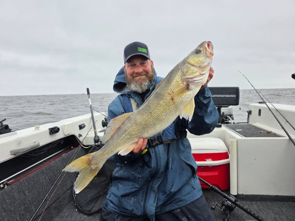 30.5 inch walleye, Jeff Bauler and Holly Wahlberg, Lake of the Woods 2026 Warrior Boats David A. Andersen Walleye Shootout