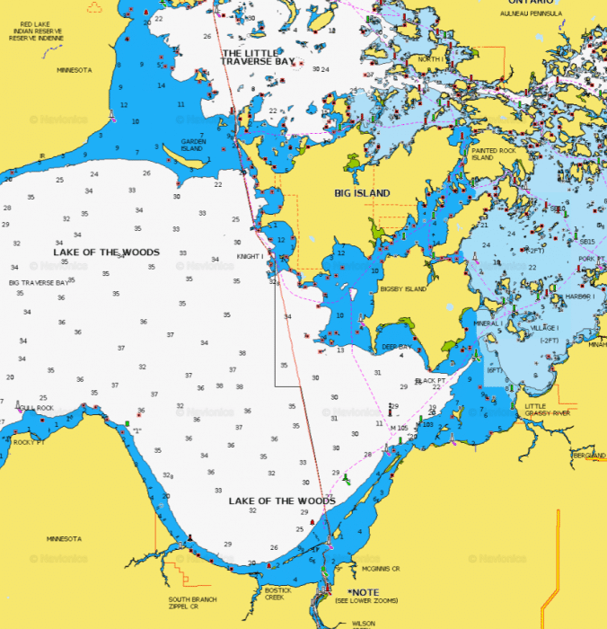 navionics north lake list