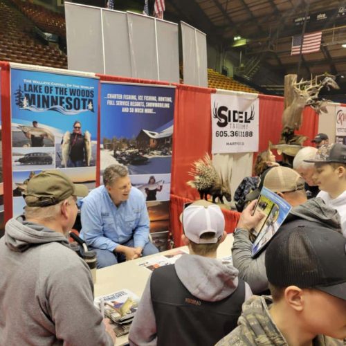 Joe Henry, Lake of the Woods Tourism at a sportshow, fishing show, sportsmen's Show