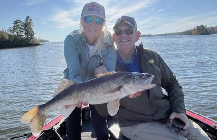 nice walleye off of Oak Island on Lake of the Woods MN